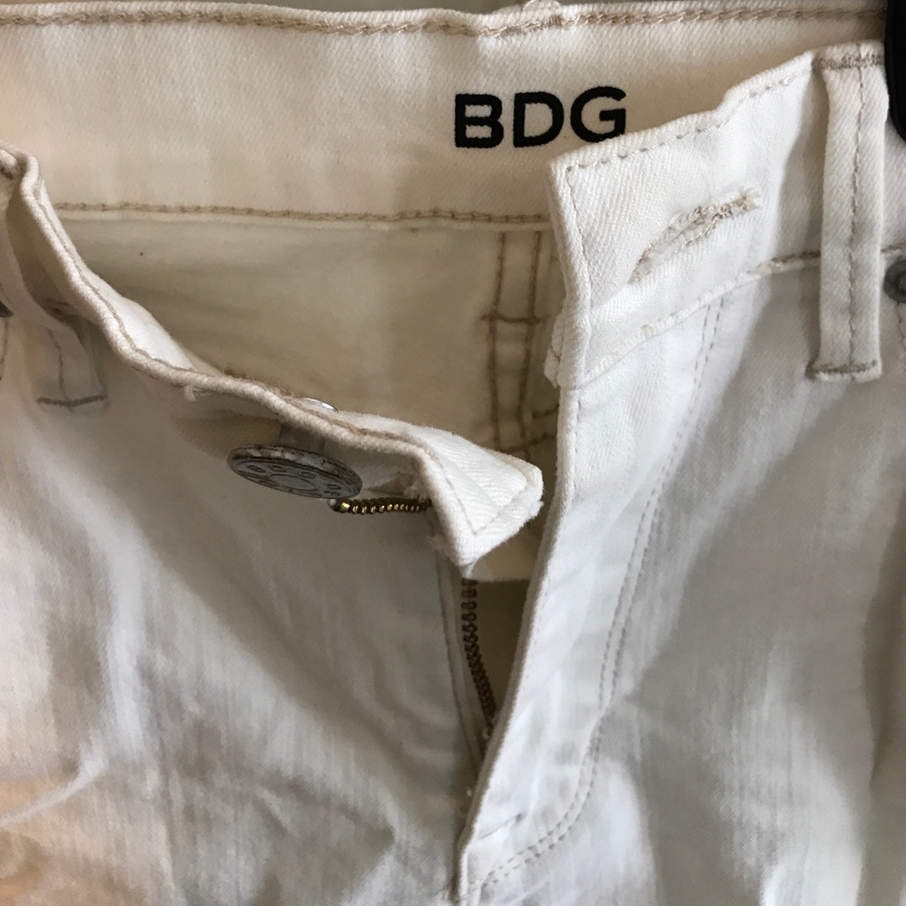 BDG White High Waisted Skinny Jeans