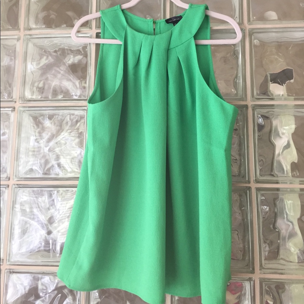 NWT The Limited Emerald Green Sleeveless Blouse XL