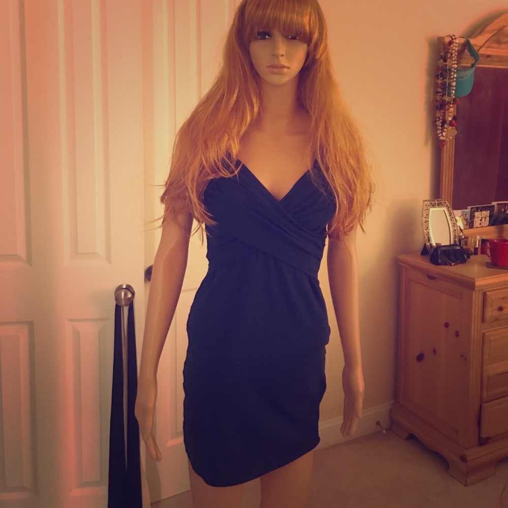 Victoria Secret Bra Top Mini Dress~Navy Blue