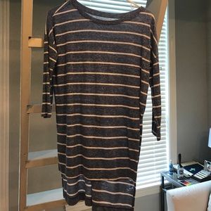 Old Navy Blue & White Striped Tunic XS