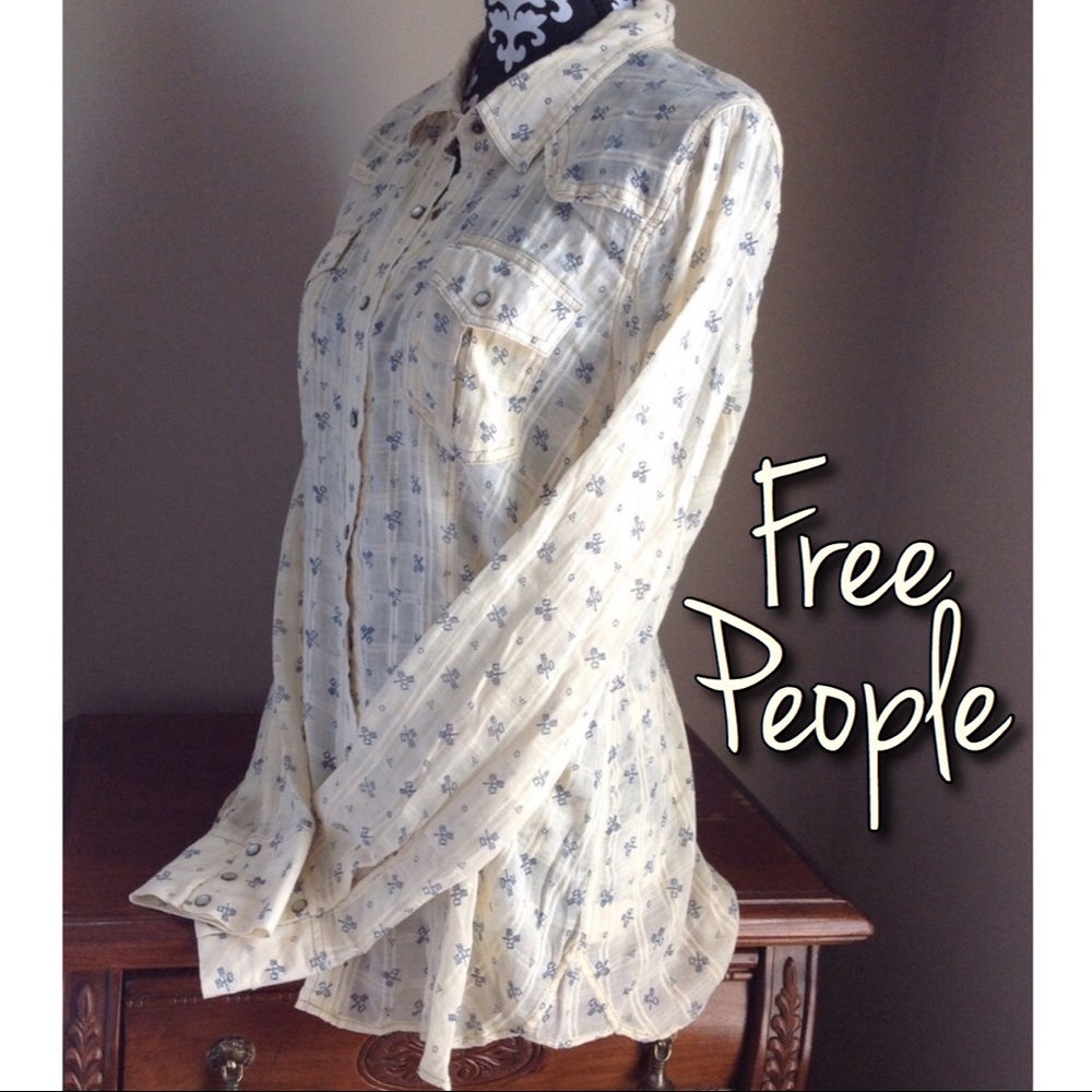 Western style Free People blouse