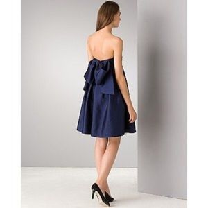 Shoshanna strapless dress w/ bow - only worn once