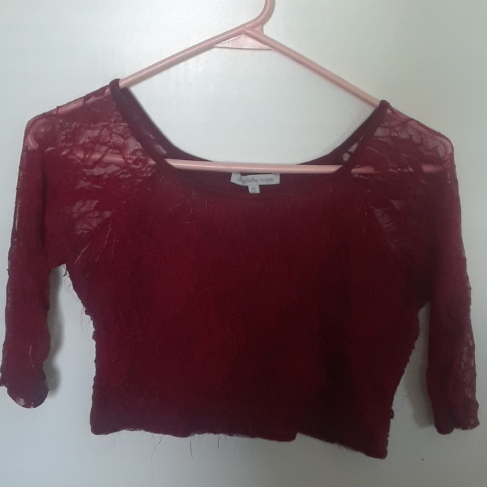 Sheer crop top