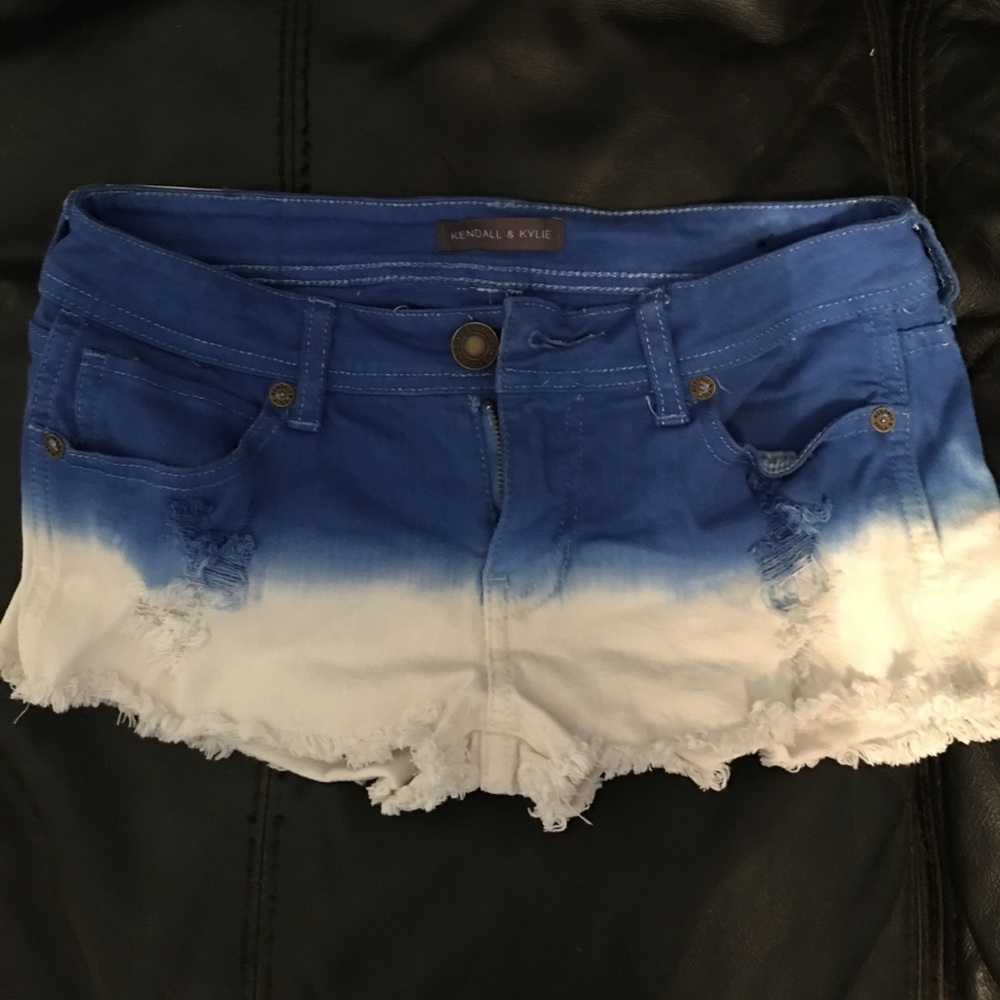 Kendall and Kylie cut off jean shorts