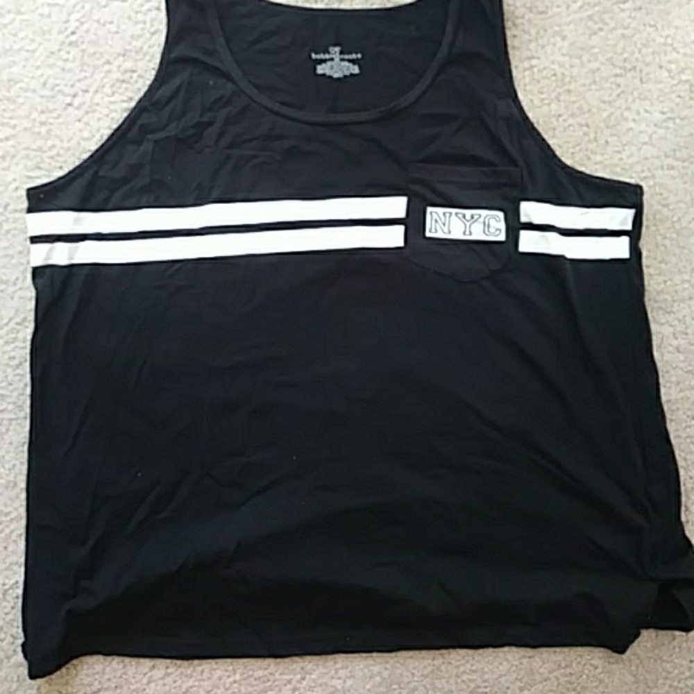 Womens black NYC tank top