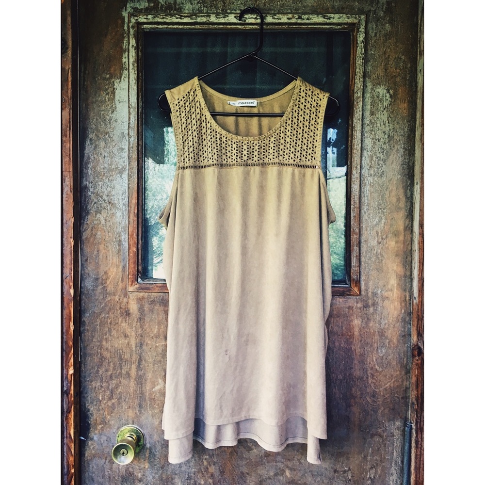 Maurice's Suede Tank Top Size 2-3+
