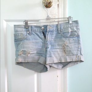 Denim shorts