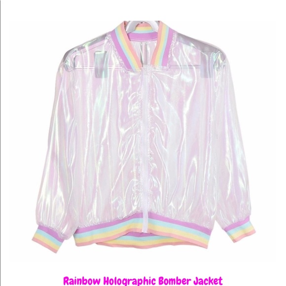 Rainbow holographic bomber - Picture 1 of 3