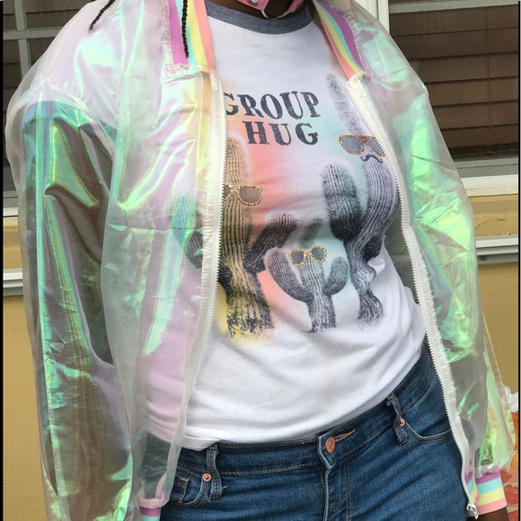 Rainbow holographic bomber - Picture 2 of 3