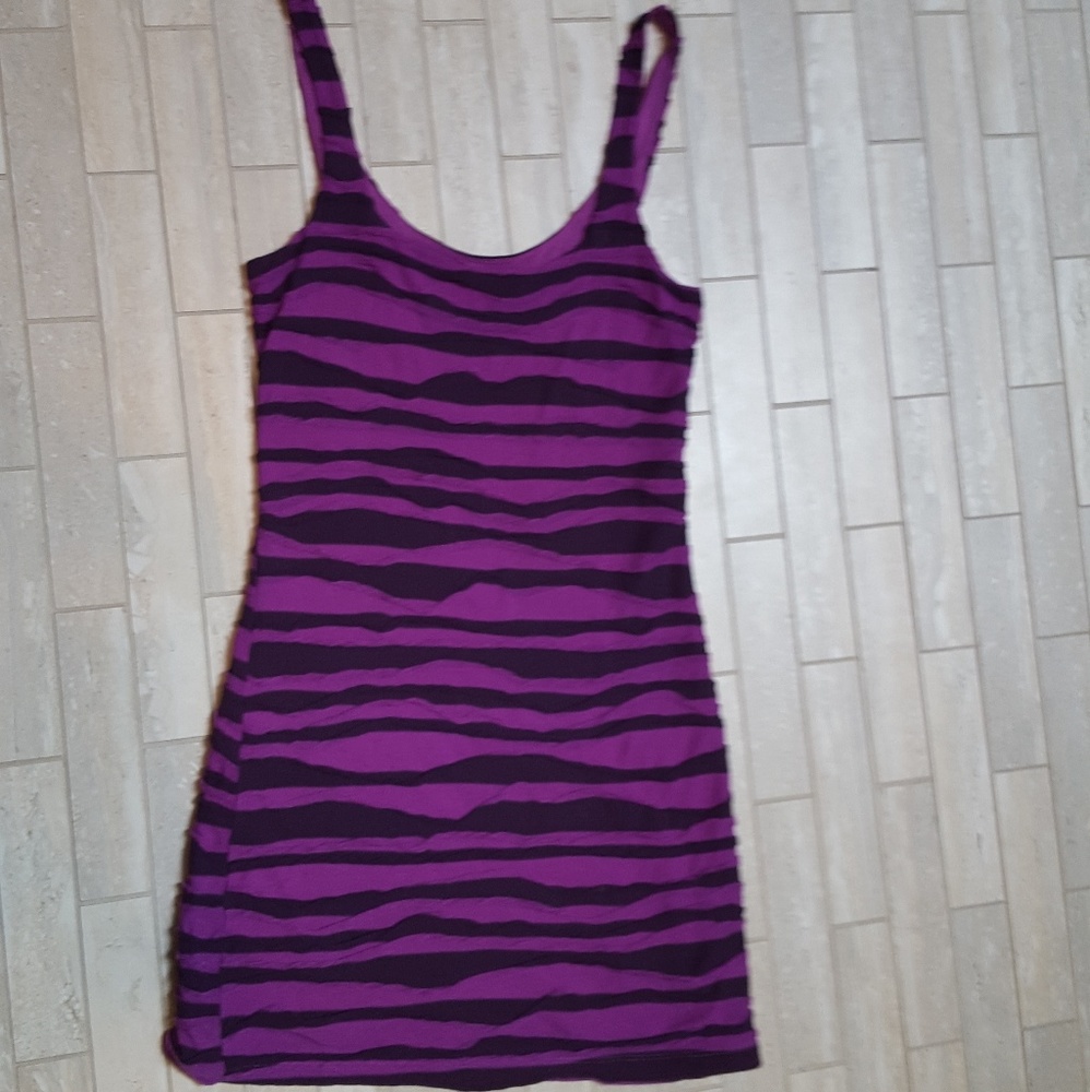 Free People Purple Layered Mini Dress