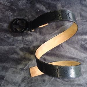 Men's Black Gucci Belt