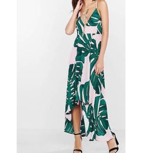 Express palm print maxi dress NWT size 2