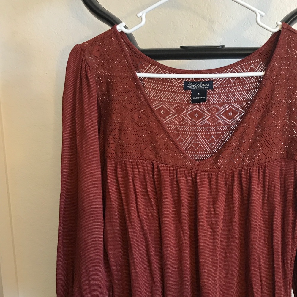 LUCKY BRAND 3/4 length top