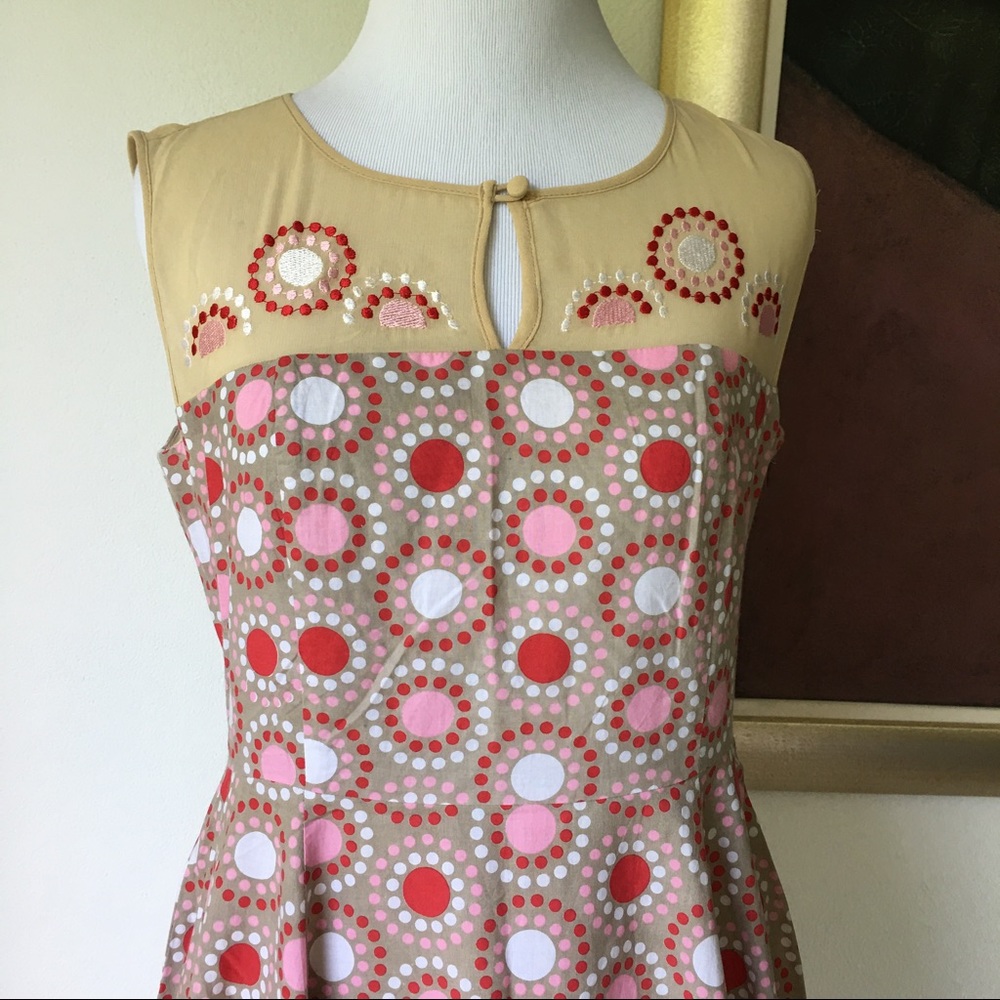 Diane Von Furstenberg Polka Dot Dress size 4 - Picture 2 of 8