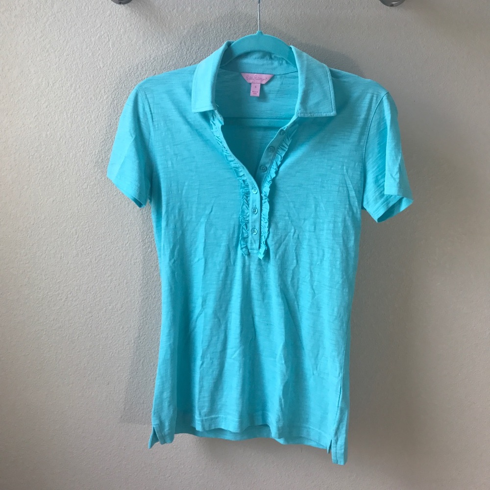 Lilly Pulitzer Ruffle Polo Sz Small