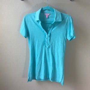 Lilly Pulitzer Ruffle Polo Sz Small