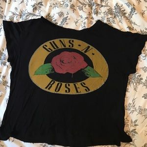 Guns and Roses Crop Top