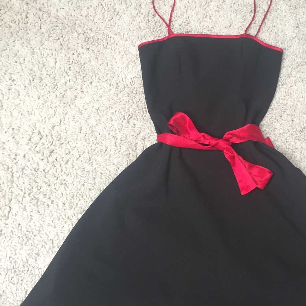 Black A-Line dress