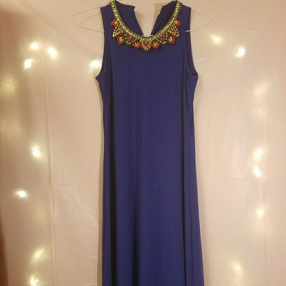 *SALE*  Embellished Collar Maxi Dress