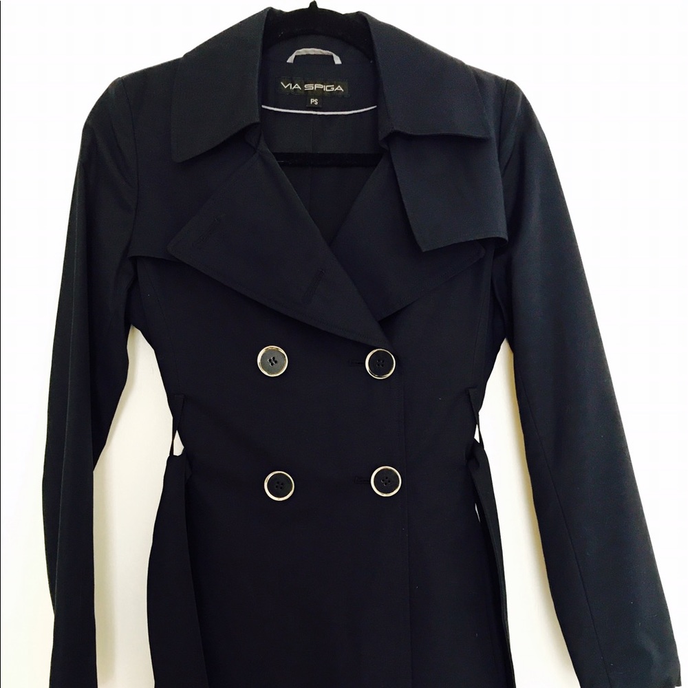 Via Spiga Pleated Raincoat