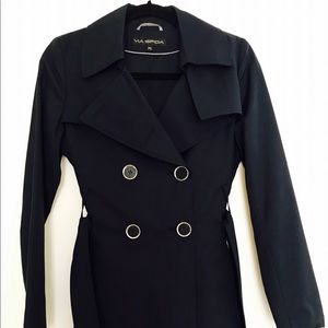 Via Spiga Pleated Raincoat