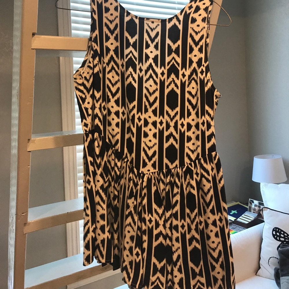 Black and Creme Romper