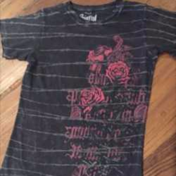 Distressed SINFUL Tee / Tshirt - Picture 1 of 4