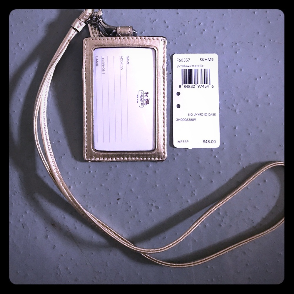 Gold Coach ID Wallet Badge