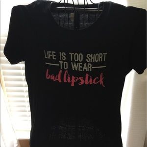 PLUS SIZE LADIES LIPSTICK TSHIRT