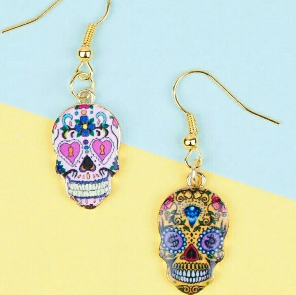 Sugar skull earrings