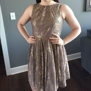 Tan formal dress