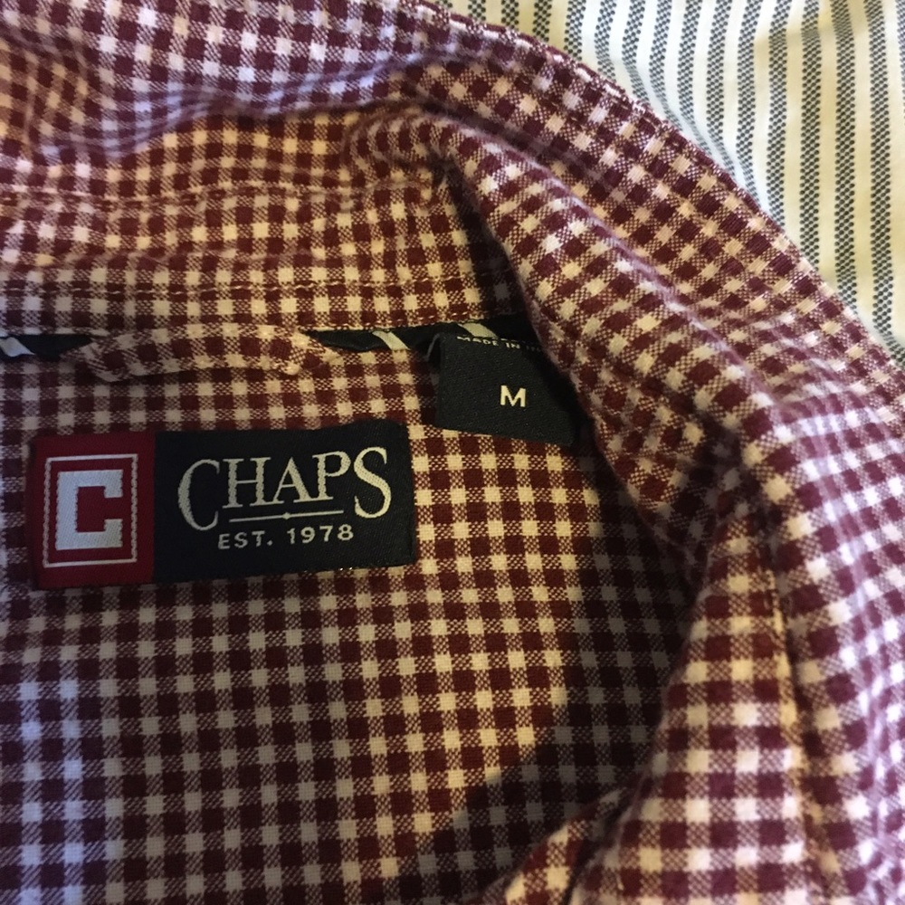 Chaps Long Sleeve Button Down Shirt.