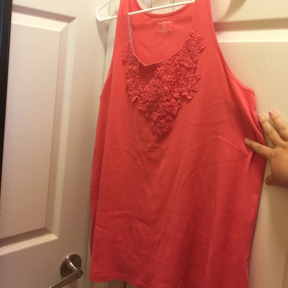 Coral tank top
