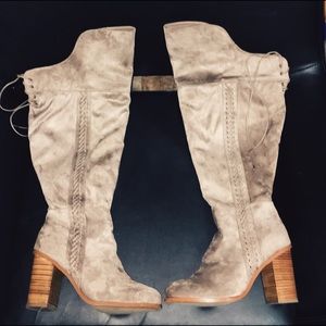 Torrid Faux Suede Over the Knee Boots