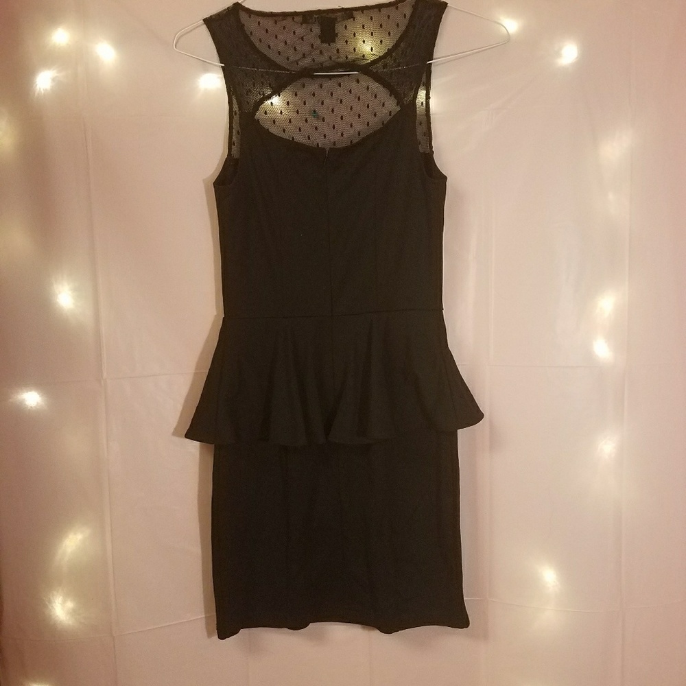 *SALE* Black Peplum Style Dress