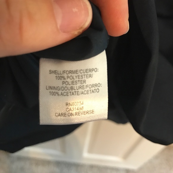 BCBG Cream/Black/Navy Sprapless Bubble Hem Dress - Picture 5 of 5