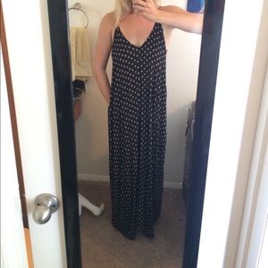 LuLus Yours Tule Black Floral Maxi Dress