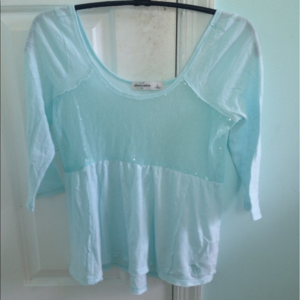 Abercrombie Kids blue half sleeve shirt