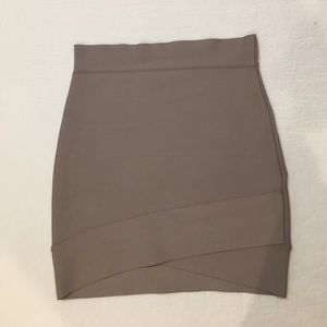 BCBGMAXAZRIA Silvie cross hem skirt