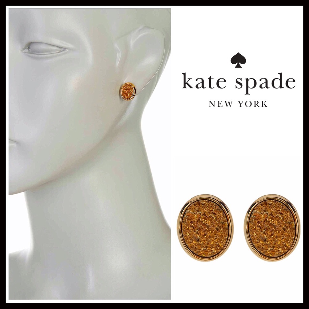 ❌SOLD❌❗️1-HOUR SALE❗️KATE SPADE EARRINGS Druzy - Picture 1 of 3