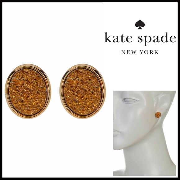 ❌SOLD❌❗️1-HOUR SALE❗️KATE SPADE EARRINGS Druzy - Picture 3 of 3