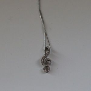 Sterling Silver Musical Note Necklace