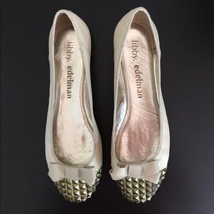 Libby Edelman Alicia flat in porcelain size 7.5