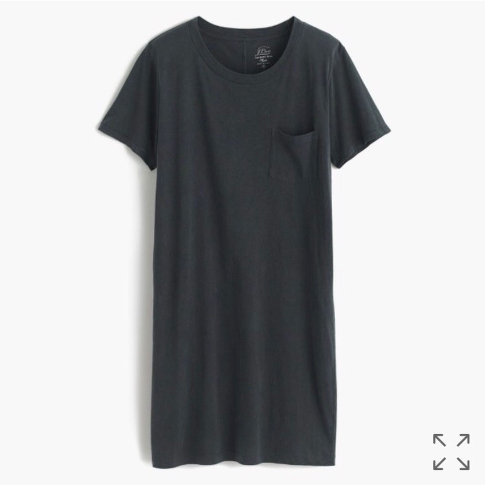 JCrew garment dyed pocket tshirt dress