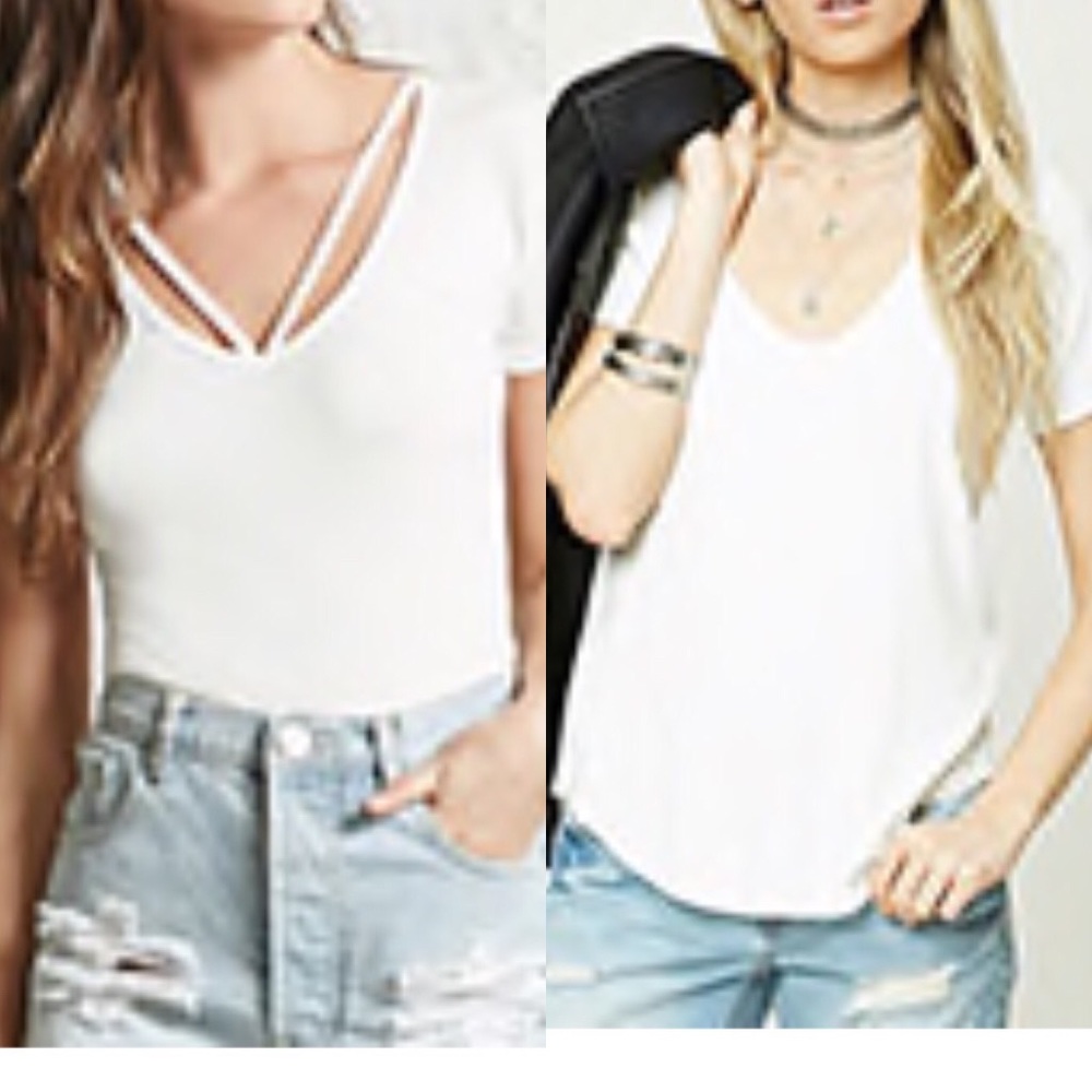 ✨NWT✨ Forever 21 ribbed white top