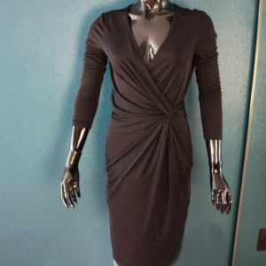 Anne Klein Black Wrap Dress