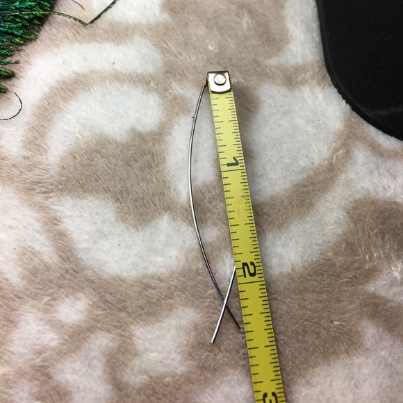 Silver Fish Hoop Earrings - Picture 7 of 7