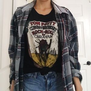 90's Vintage - Oversized - Plaid Flannel