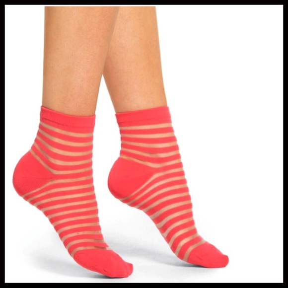 KATE SPADE SIGNATURE STRIPED TROUSER ANKLE SOCKS - Picture 2 of 5