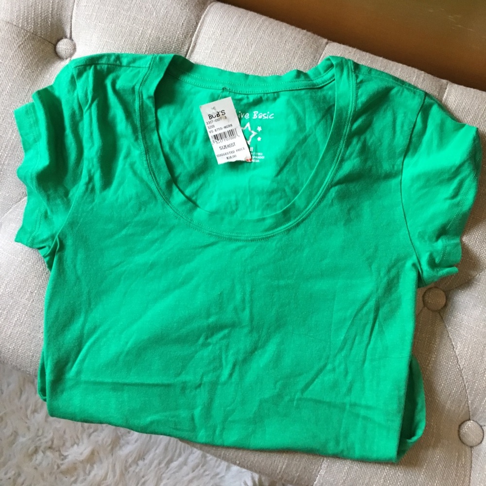 Active Basic Green Short Sleeve Tee